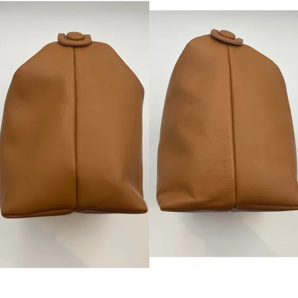 The Row Brown Leather Les Bains Clutch hobo Bag RARE HARD TO FIND - Picture 5 of 10